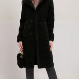 Women's Teddy Jacket | Fuzzy Fleece | Luxury | Winter - Black