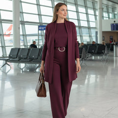Women's Three-Piece Suit Set - Tailored Elegance | Spring