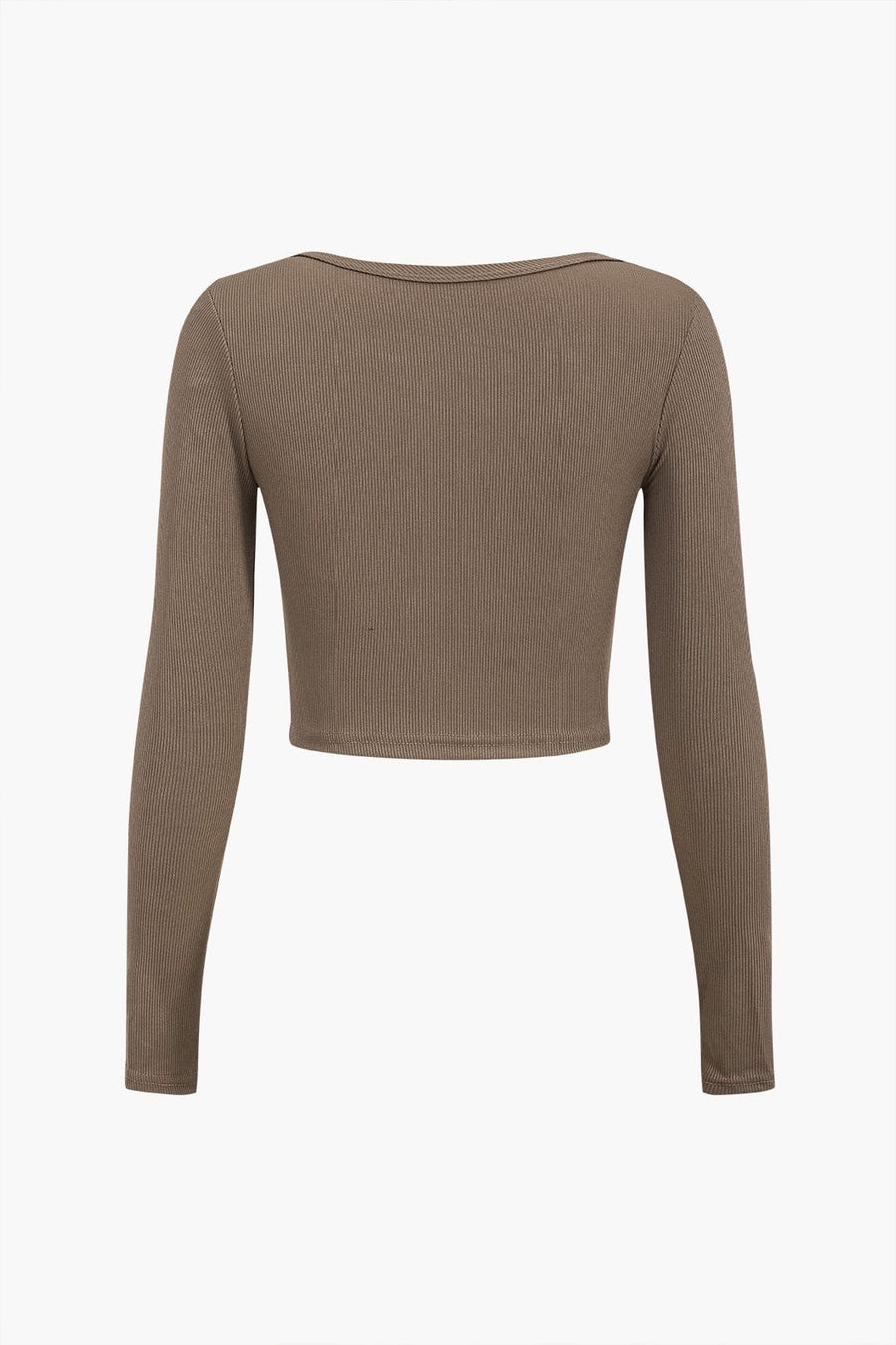 Women's Top | Long Sleeve | Asymmetrical | Cut-Out | Button Detail