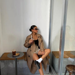 Women's Trench Coat | Brown Elegant | Classic | Autumn