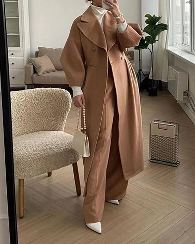Women's Trench Coat | Parisian Elegance | Long | Winter - Camel