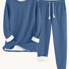 Women's Two-Piece Lounge Set - Soft & Breathable | Autumn