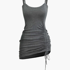 Women's Two-Piece Set | Cutout Sweater & Mini Dress | Layered | Autumn