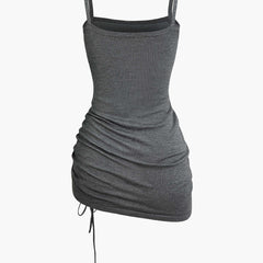 Women's Two-Piece Set | Cutout Sweater & Mini Dress | Layered | Autumn
