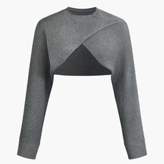 Women's Two-Piece Set | Cutout Sweater & Mini Dress | Layered | Autumn