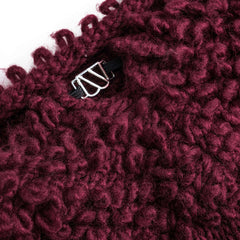 Women's Two-Piece Set | Knit Co-Ord | Burgundy | Winter