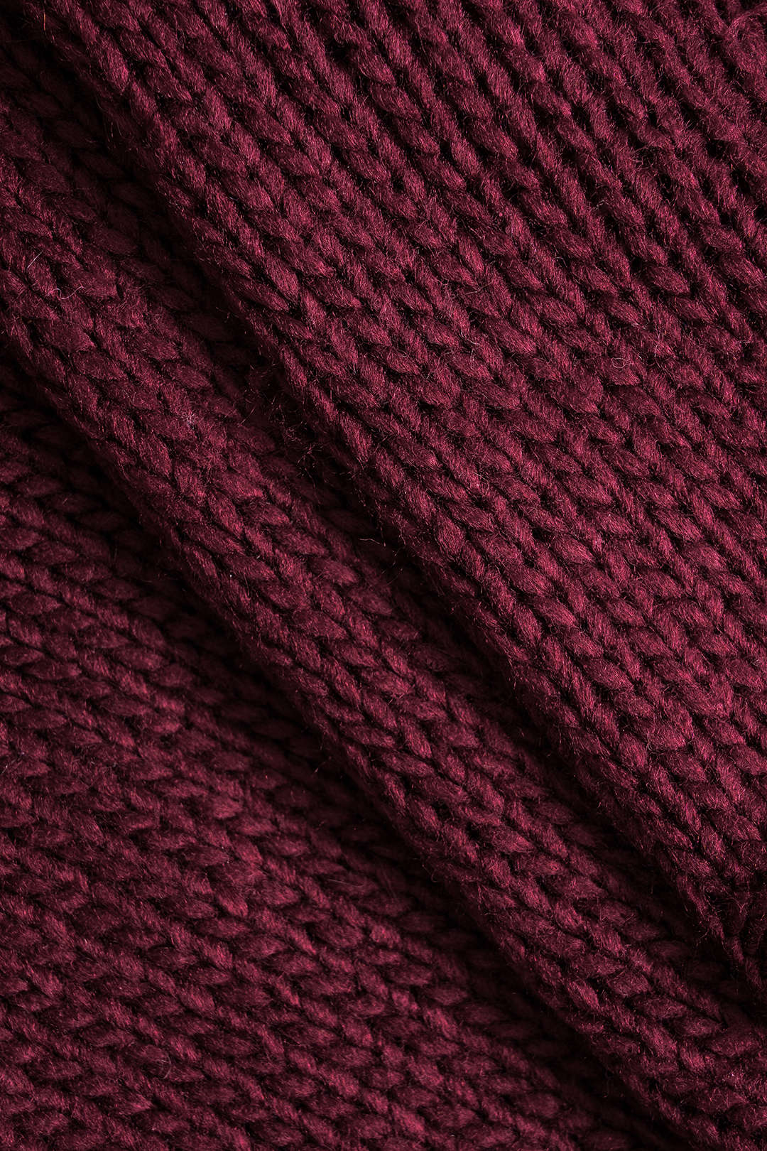 Women's Two-Piece Set | Knit Co-Ord | Burgundy | Winter