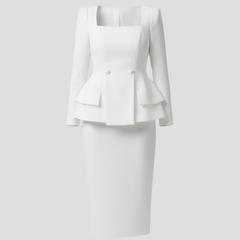 Women's Two-Piece Skirt Set - Modern Tailored Suit | Spring