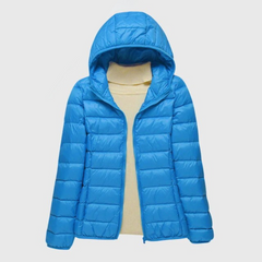 Women's Ultra-Light Quilted Jacket - Windproof Design | Winter - Blue