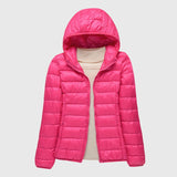 Women's Ultra-Light Quilted Jacket - Windproof Design | Winter - Pink