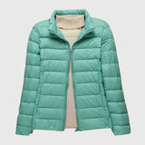 Women's Ultra-Light Quilted Jacket - Windproof Design | Winter - Turquoise 2