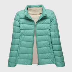 Women's Ultra-Light Quilted Jacket - Windproof Design | Winter - Turquoise 2
