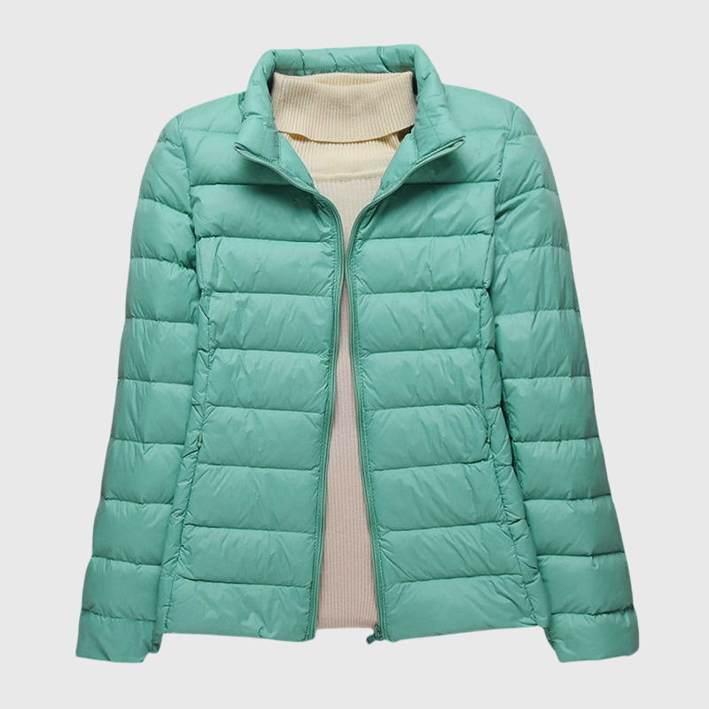 Women's Ultra-Light Quilted Jacket - Windproof Design | Winter - Turquoise 2