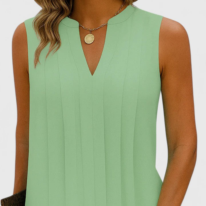 Women's V-Neck Flattering Dress - Elegant Everyday Style | Spring