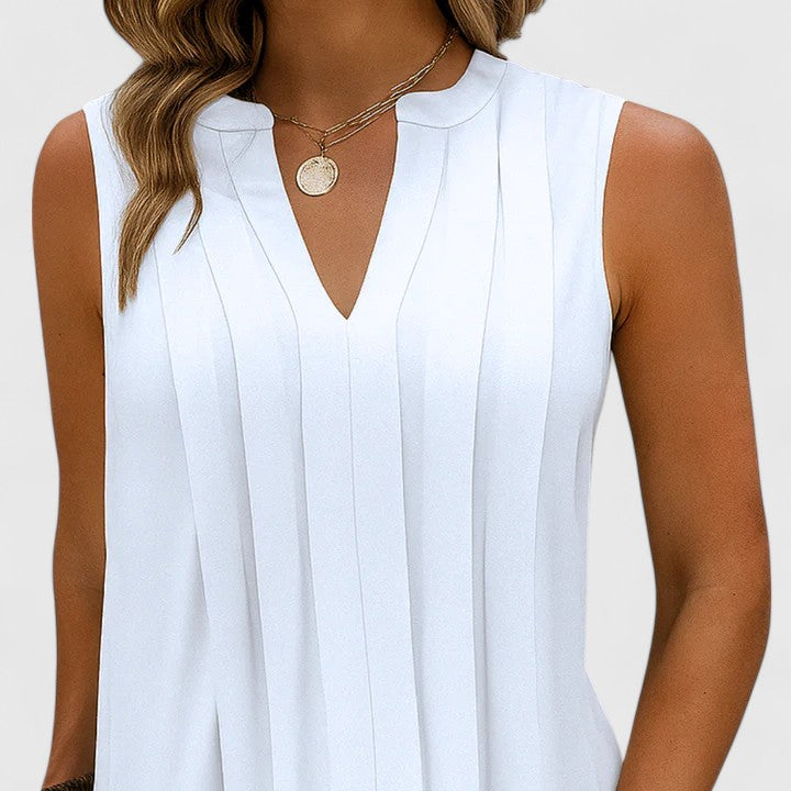 Women's V-Neck Flattering Dress - Elegant Everyday Style | Spring