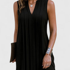 Women's V-Neck Flattering Dress - Elegant Everyday Style | Spring