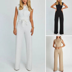 Women's V-Neck Jumpsuit | Elegant | Modern | Spring