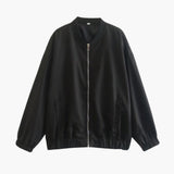 Women's Vibrant Bomber | Relaxed Fit | Spring - Black