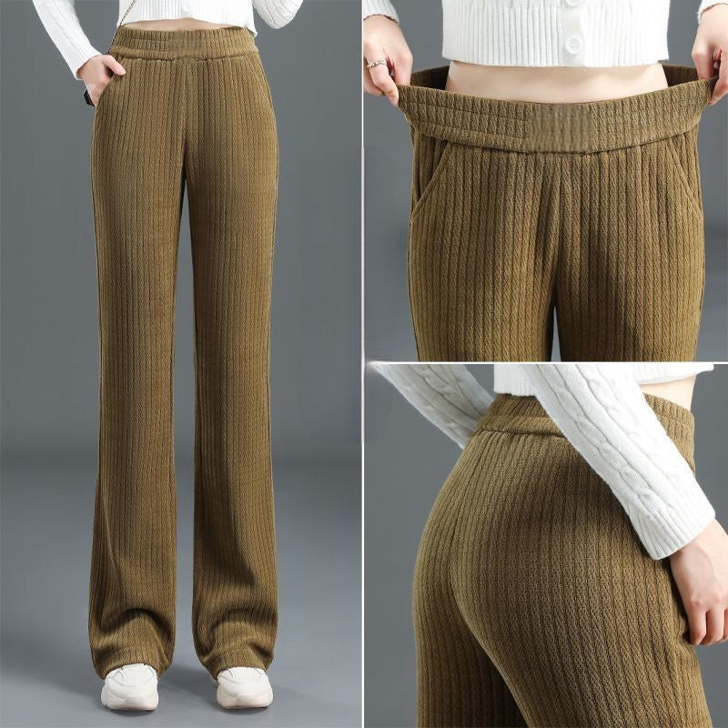 Women's Warm Fall Pants | Cozy Knit | Versatile