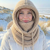 Women's Warm Winter Beanie Hat - Full Coverage - Beige