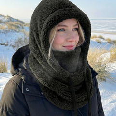 Women's Warm Winter Beanie Hat - Full Coverage - Black