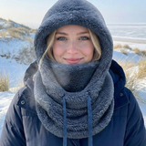Women's Warm Winter Beanie Hat - Full Coverage - Blue
