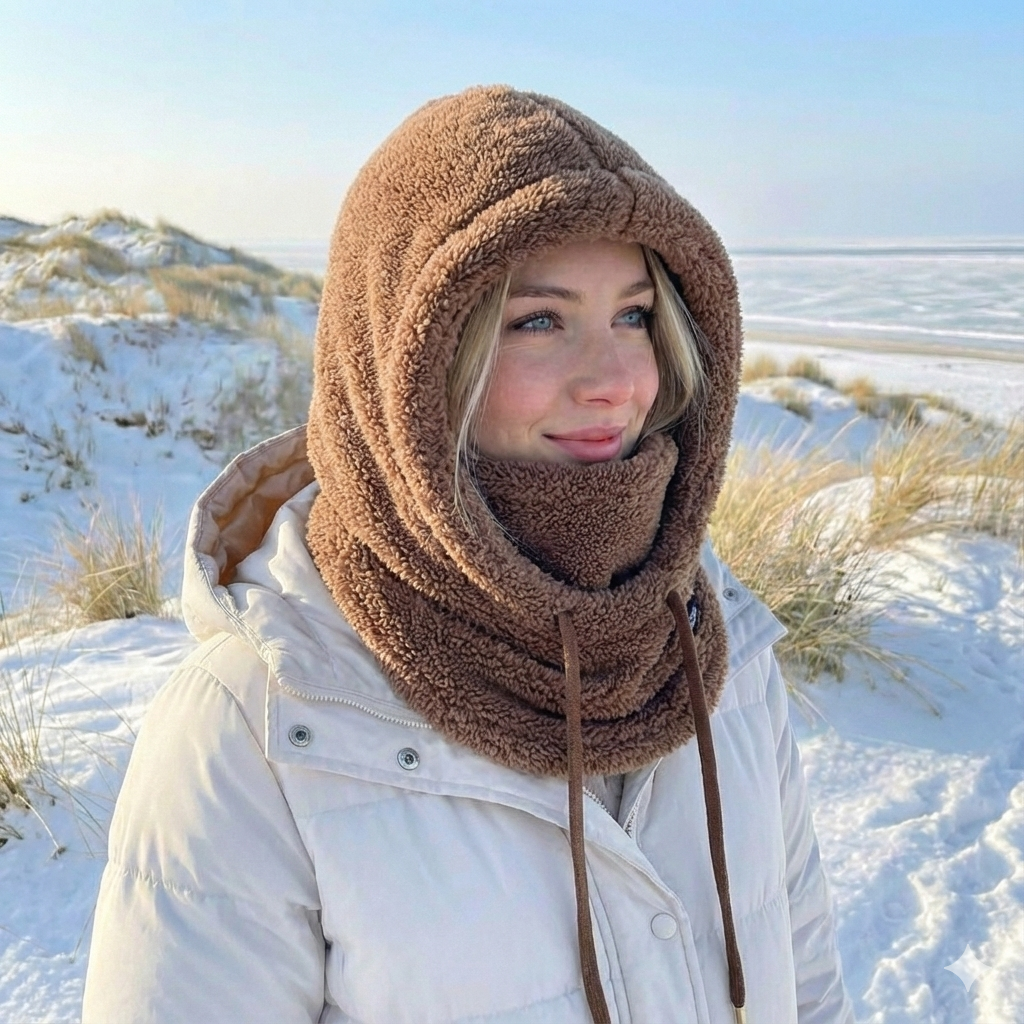 Women's Warm Winter Beanie Hat - Full Coverage - Coffee