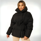Women's Warm Winter Coat | Puffer | Cozy - Black