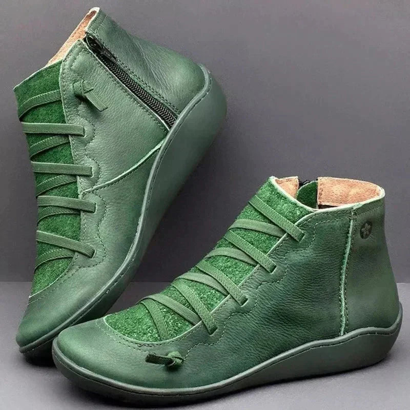Women's Waterproof Boots - Supportive Comfort for All Weather | Autumn - Green