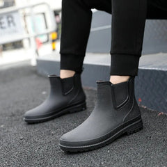 Women's Waterproof Chelsea Platform Rain Boots - Ankle | Autumn