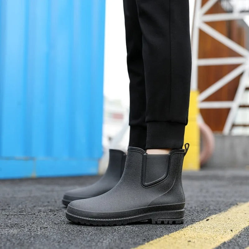 Women's Waterproof Chelsea Platform Rain Boots - Ankle | Autumn