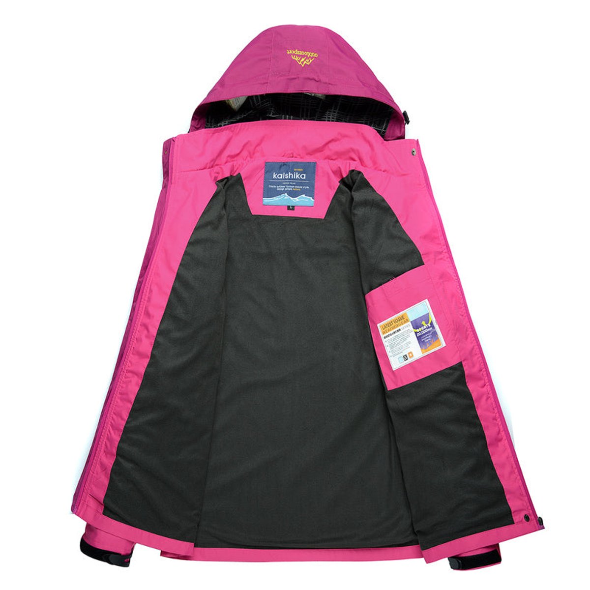 Women's Waterproof Hooded Shell Jacket - Colorblock | Autumn