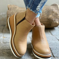 Women's Waterproof Orthopedic Boots - Elegant Everyday Style | Autumn - Beige