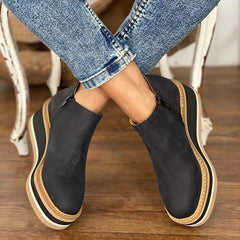 Women's Waterproof Orthopedic Boots - Elegant Everyday Style | Autumn - Black