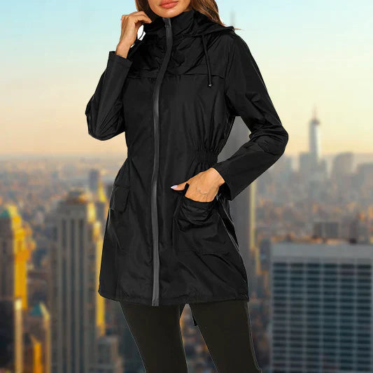 Women's Waterproof Rain Jacket - Lightweight & Stylish | Fall