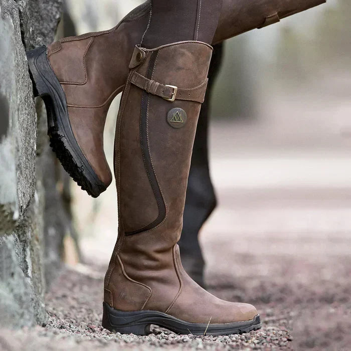Women's Waterproof Thermal Boots - Winter Insulated - Dark Brown