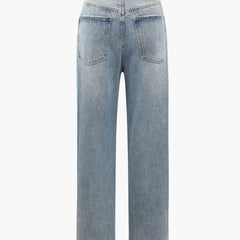 Women's Wide Leg Jeans | Asymmetric Waist | Summer