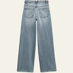 Women's Wide-Leg Jeans | High Waist | Casual | Spring