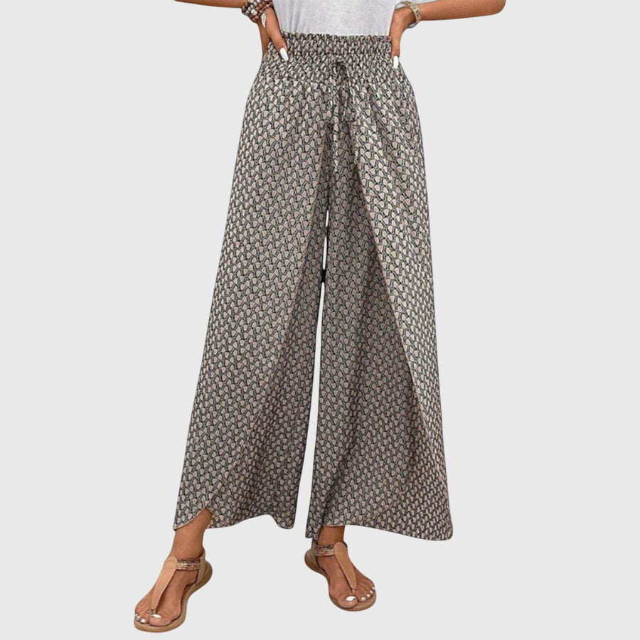 Women's Wide-Leg Palazzo Pants - Flowing Elegance | Spring