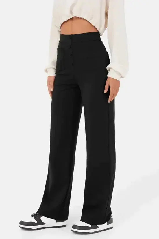 Women's Wide Leg Pants | High Waist | Autumn
