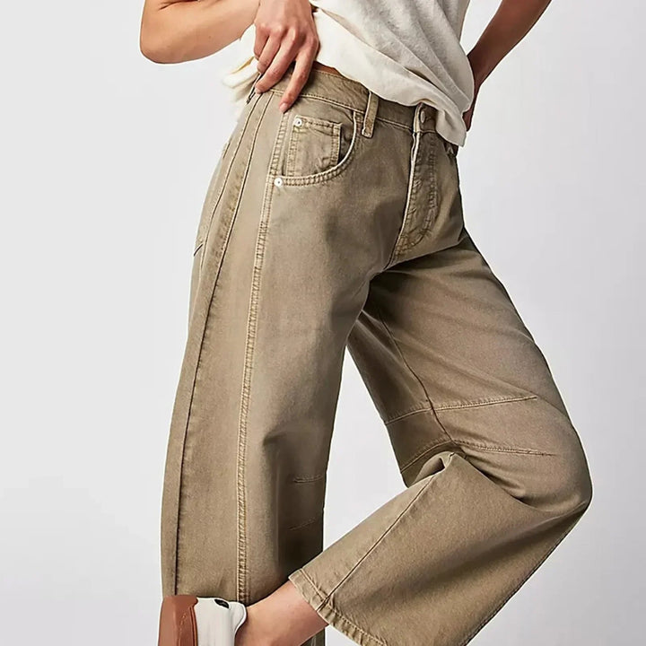 Women's Wide-Leg Pants | Relaxed | High Waist | Summer
