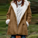 Women's Winter Jacket | Faux Fur Lined | Cozy - Brown