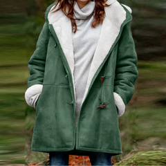 Women's Winter Jacket | Faux Fur Lined | Cozy - Green