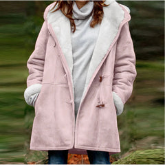 Women's Winter Jacket | Faux Fur Lined | Cozy - Pink