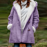 Women's Winter Jacket | Faux Fur Lined | Cozy - Purple