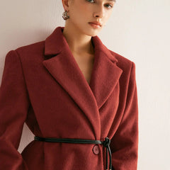Women's Wool-Blend Blazer | Shoulder Pads | Autumn