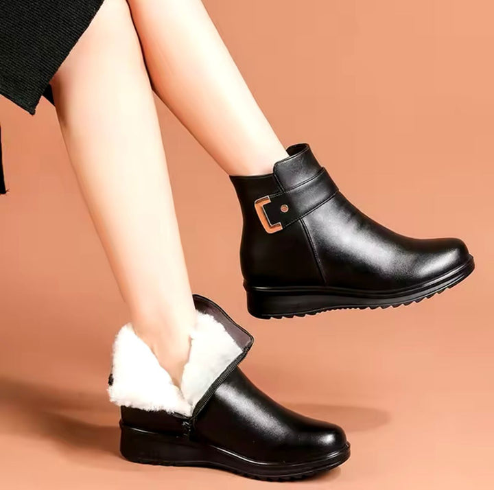 Women's Wool Boots | Elegant | Comfort Support | Autumn - White