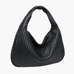 Women's Woven Hobo Bag | Large Capacity | Stylish | Winter - Black