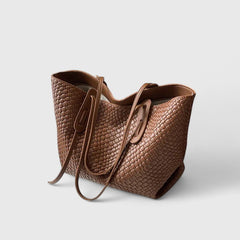 Women's Woven Tote Bag - Elegant Everyday Carryall | Summer