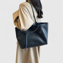 Women's Woven Tote Bag - Elegant Everyday Carryall | Summer